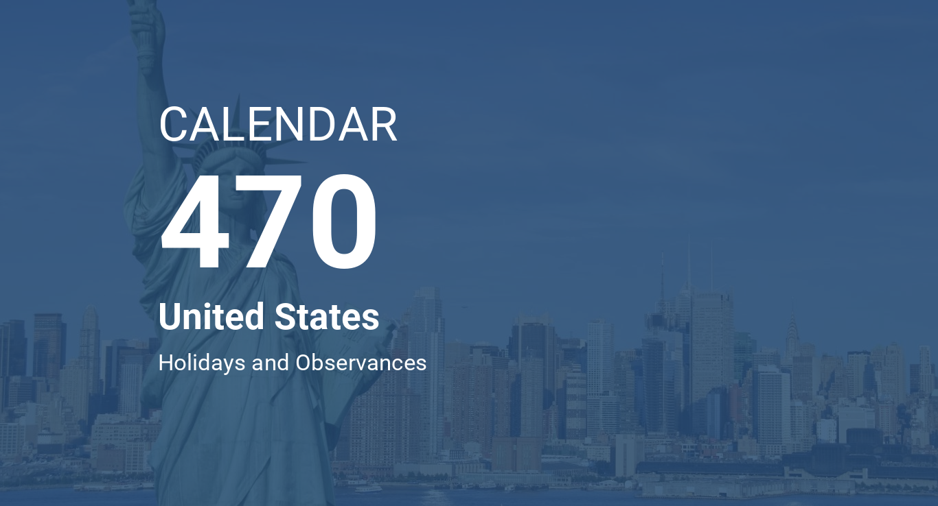 Year 470 Calendar United States